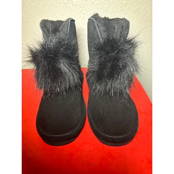 Bearpaw cow suede warm ankle booties size 8 winter coldwear - Picture 6 of 8